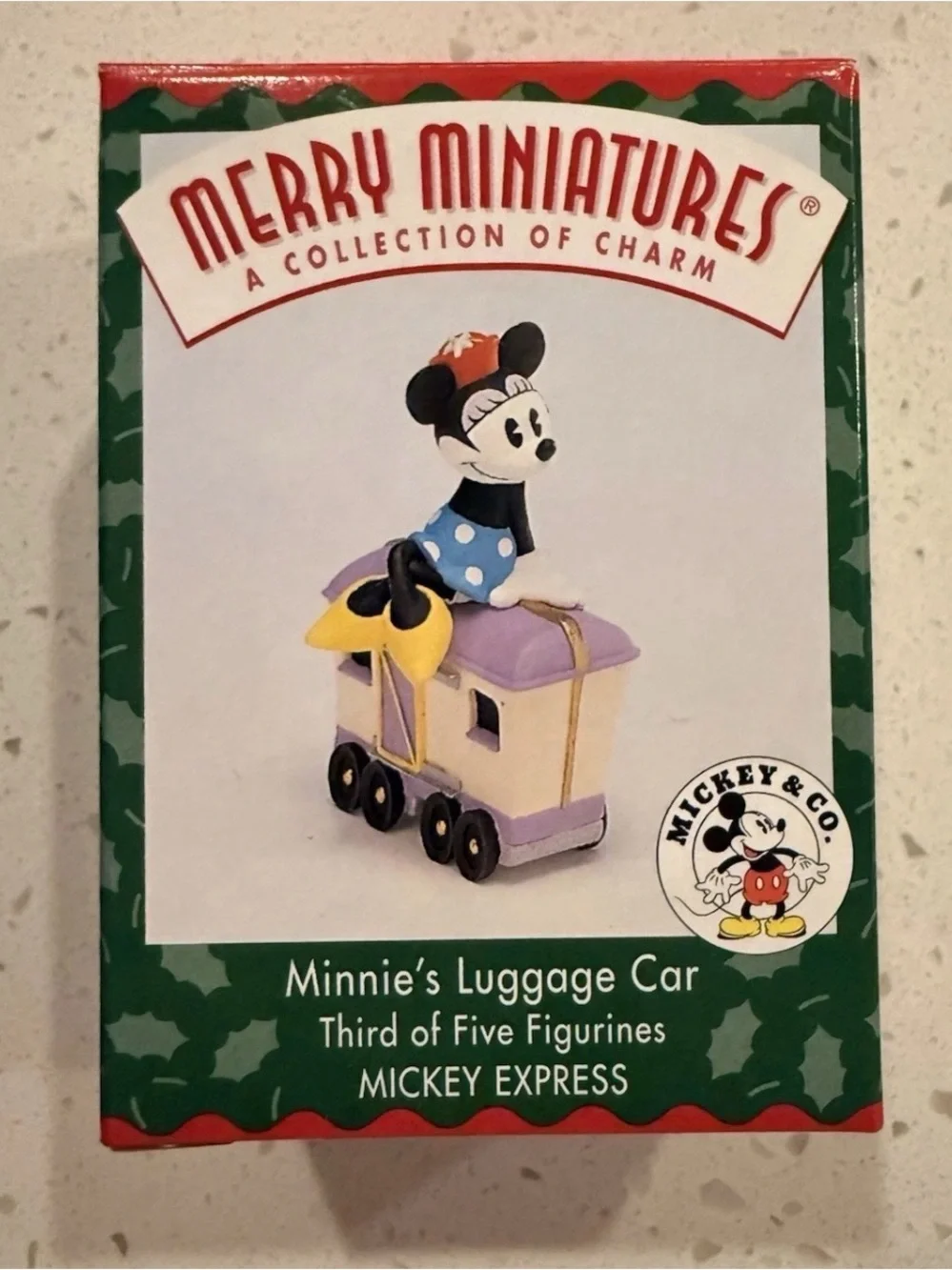 Hallmark Merry Miniatures Mickey Express 5 Pc Set 1998 New in Box
